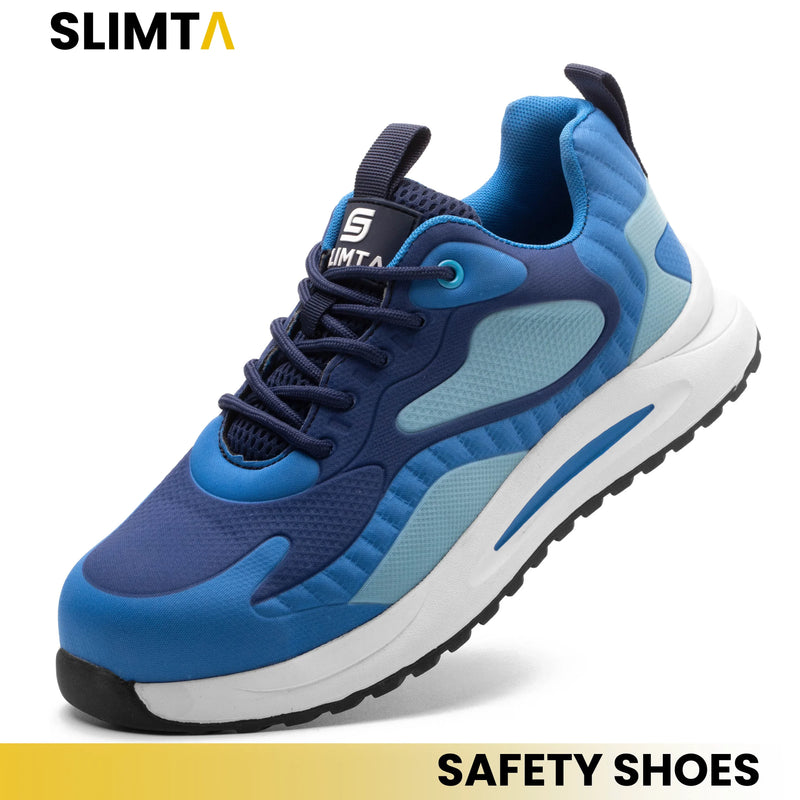 Defender Grey Safety Shoes – Steel Toe, Slip Resistant & Lightweight