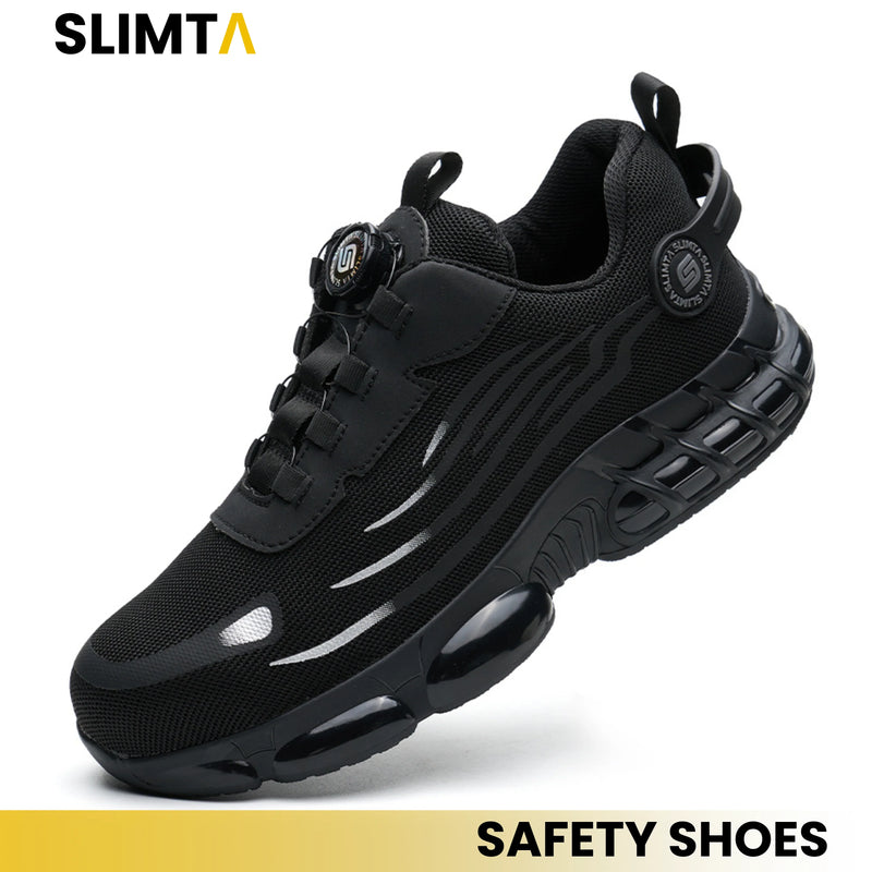 S804 Black Safety Shoes – Steel Toe, Lightweight