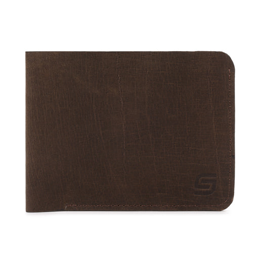 Men's Hunter Leather Bifold Wallet Espresso Vintage Distressed Leather
