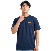 SLIMTA Men's Moisture Wicking Dry Fit T-Shirt Navy Blue Front View