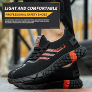 2092 Red Safety Shoes - SLIMTA
