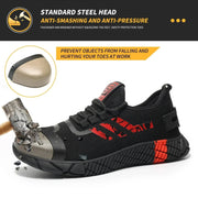 2092 Red Safety Shoes - SLIMTA