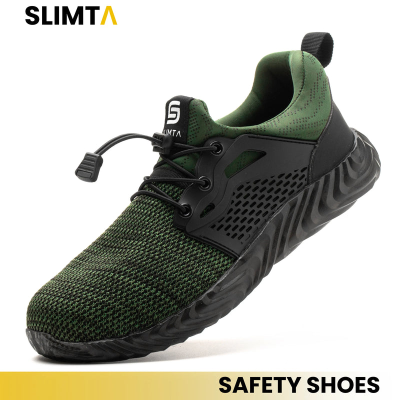 223 Ryder Green Safety Shoes – Steel Toe, Anti-Slip & Lightweight