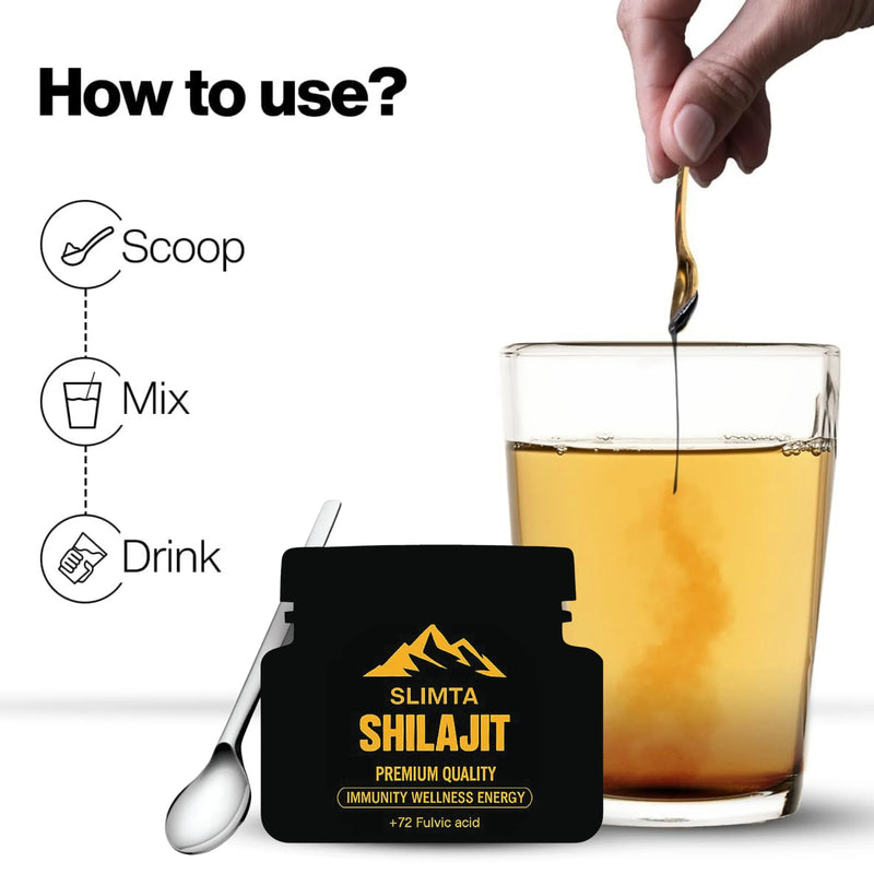 SLIMTA Pure Himalayan Shilajit Resin from Pakistan, 40g