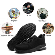 333 Flyer Black Safety Shoes - SLIMTA