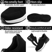 Flyer White Safety Shoes – Lightweight Steel Toe Comfort - SLIMTA