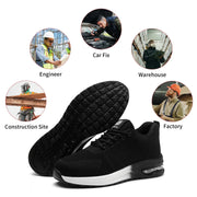 Flyer White Safety Shoes – Lightweight Steel Toe Comfort - SLIMTA