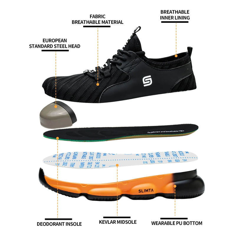 832 Airwalk Orange Safety Shoes