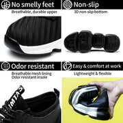 832 Airwalk Safety Shoes | Steel Toe, Lightweight, Breathable Work Boots - SLIMTA