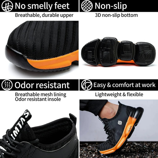 832 Airwalk Safety Shoes | Steel Toe, Durable & Comfortable - SLIMTA