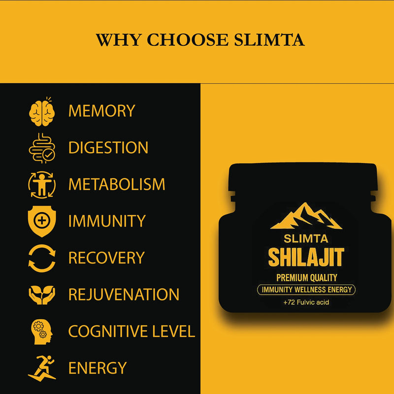 SLIMTA Pure Himalayan Shilajit Resin from Pakistan, 40g