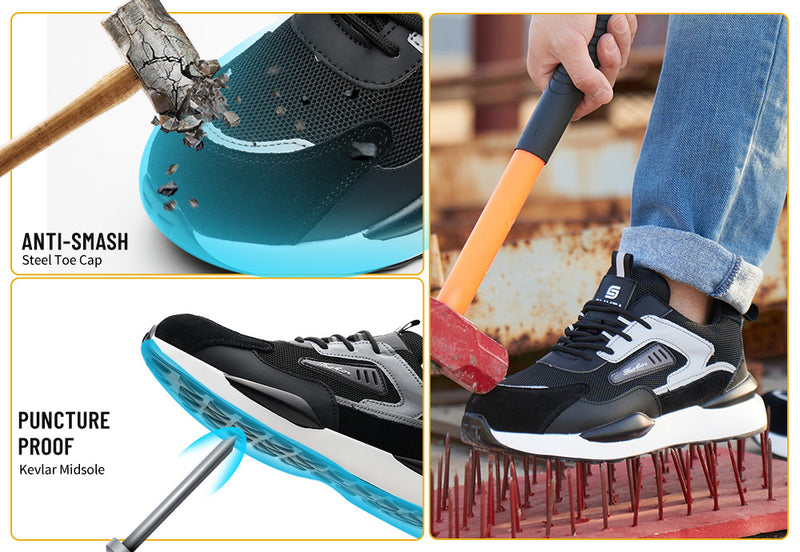 924 – Sporty Safety Work Boots | Steel Toe, Kevlar Midsole & Heavy-Duty