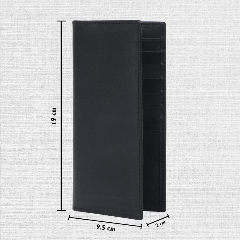 SLIMTA Men's Genuine Leather Wallet RFID Protected with 6 Card Slots