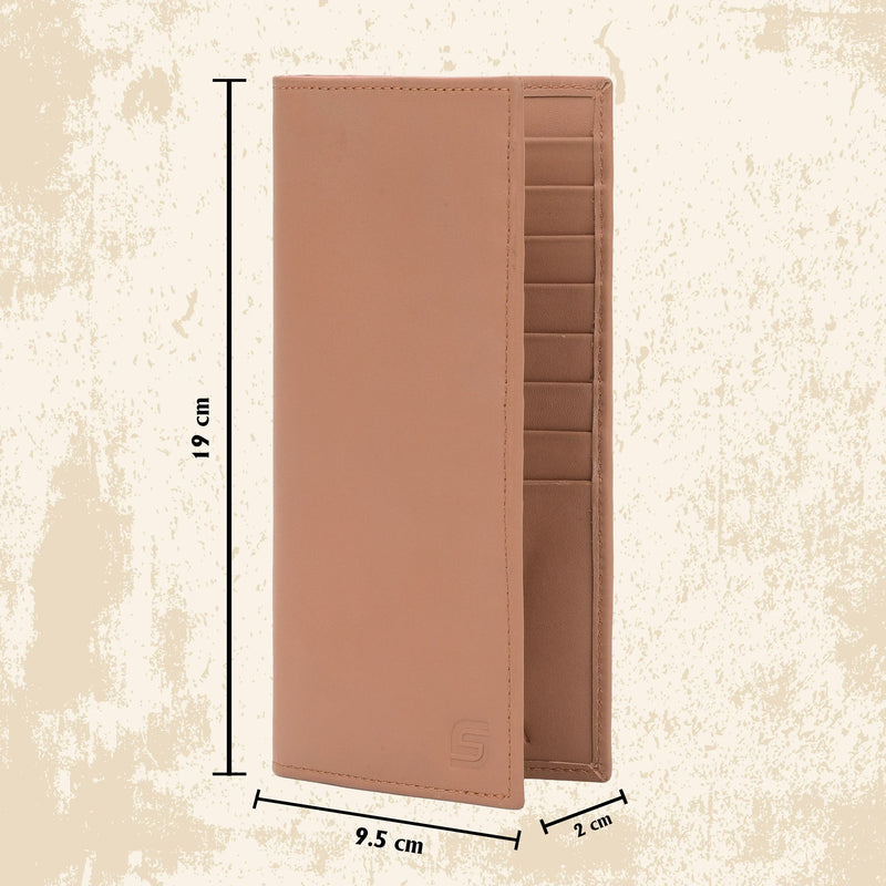 SLIMTA Men's Genuine Leather Wallet RFID Protected with 6 Card Slots