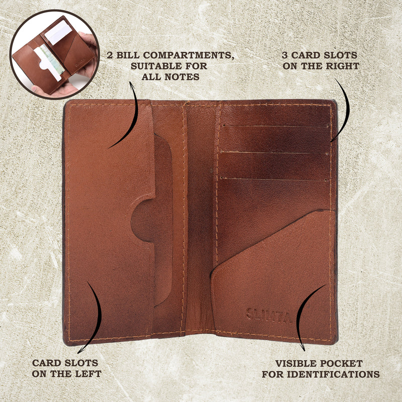 SLIMTA Genuine Leather Wallet for Men | Minimalist Card Holder