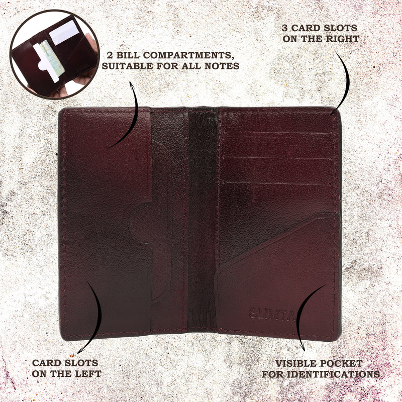 SLIMTA Genuine Leather Wallet for Men | Minimalist Card Holder