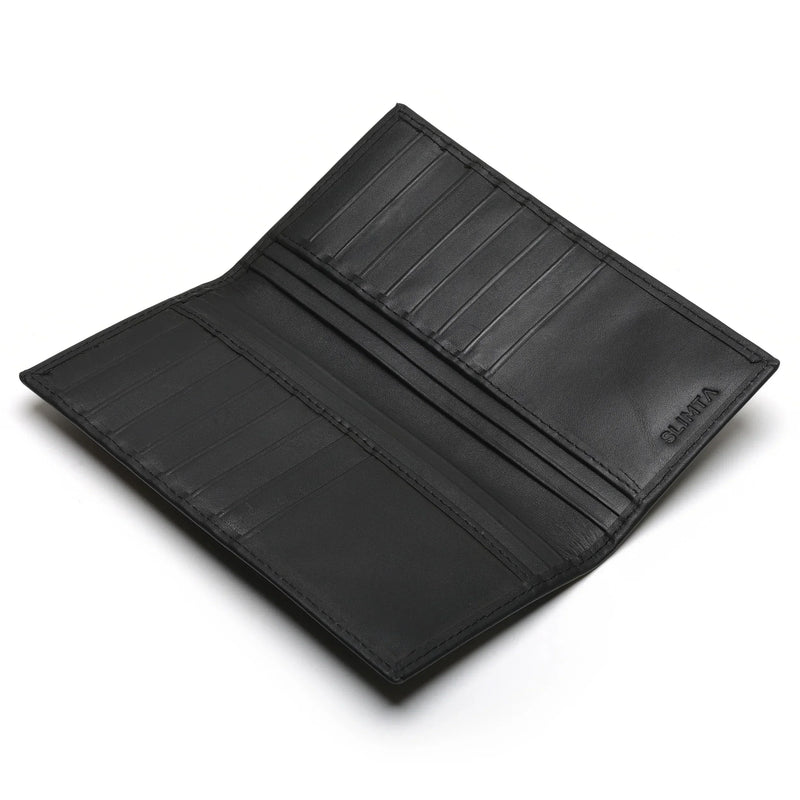 SLIMTA Men's Genuine Leather Wallet RFID Protected with 6 Card Slots