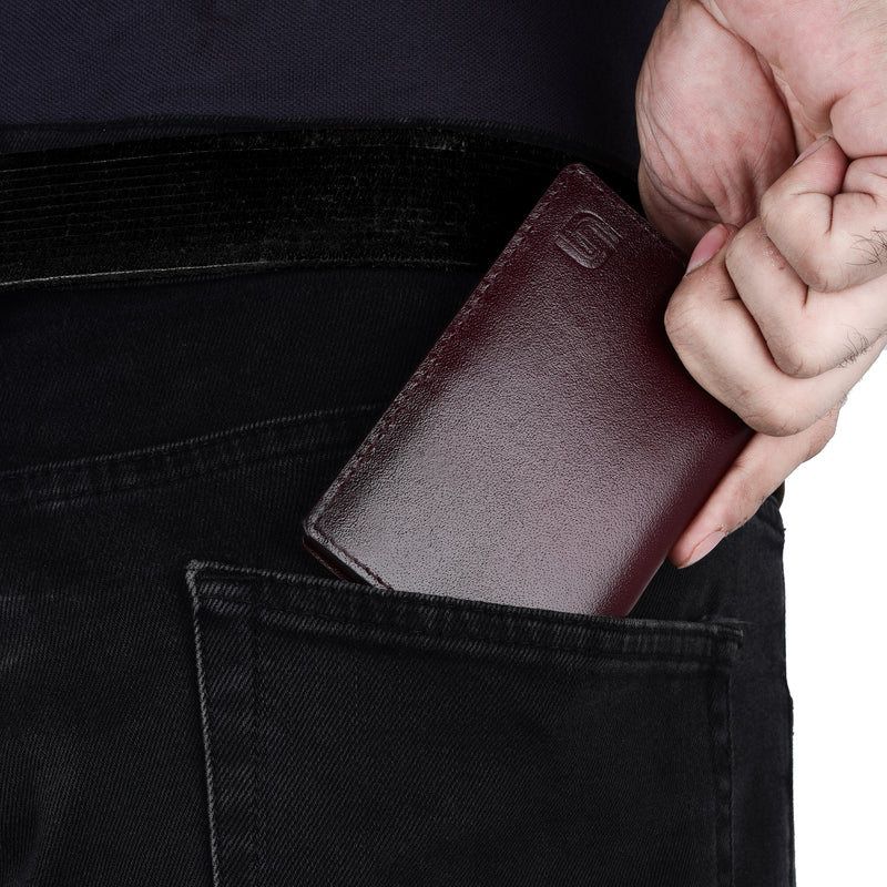 SLIMTA Genuine Leather Wallet for Men | Minimalist Card Holder