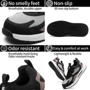 Defender Grey Safety Shoes – Steel Toe, Slip Resistant & Lightweight - SLIMTA