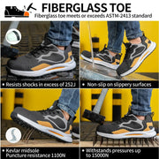 Defender Orange Safety Shoes - SLIMTA