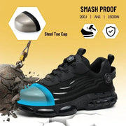 S804 Black Safety Shoes – Steel Toe, Lightweight - SLIMTA