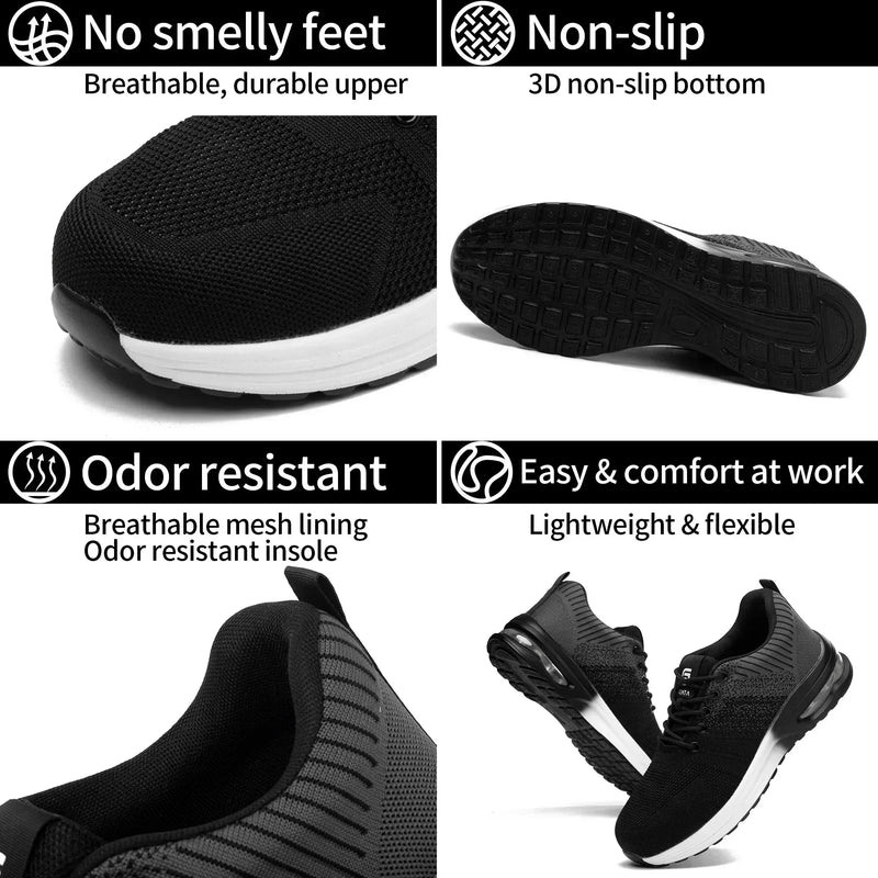 333 Flyer Grey Safety Shoes – Steel Toe Protection - SLIMTA
