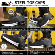 333 Flyer Grey Safety Shoes – Steel Toe Protection - SLIMTA